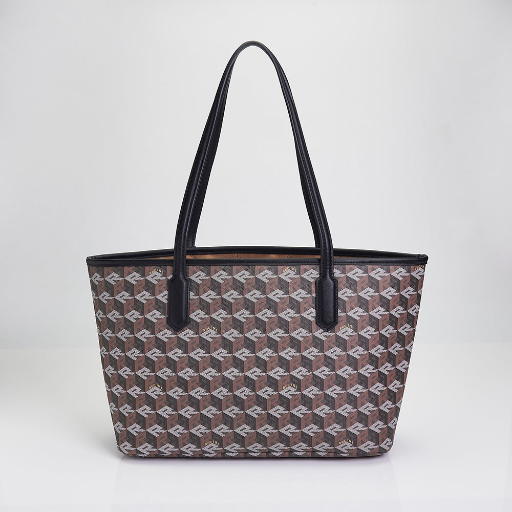RUCINI Ladies Classic Monogram 2-in-1 Tote Bag Set RHC-HB1176