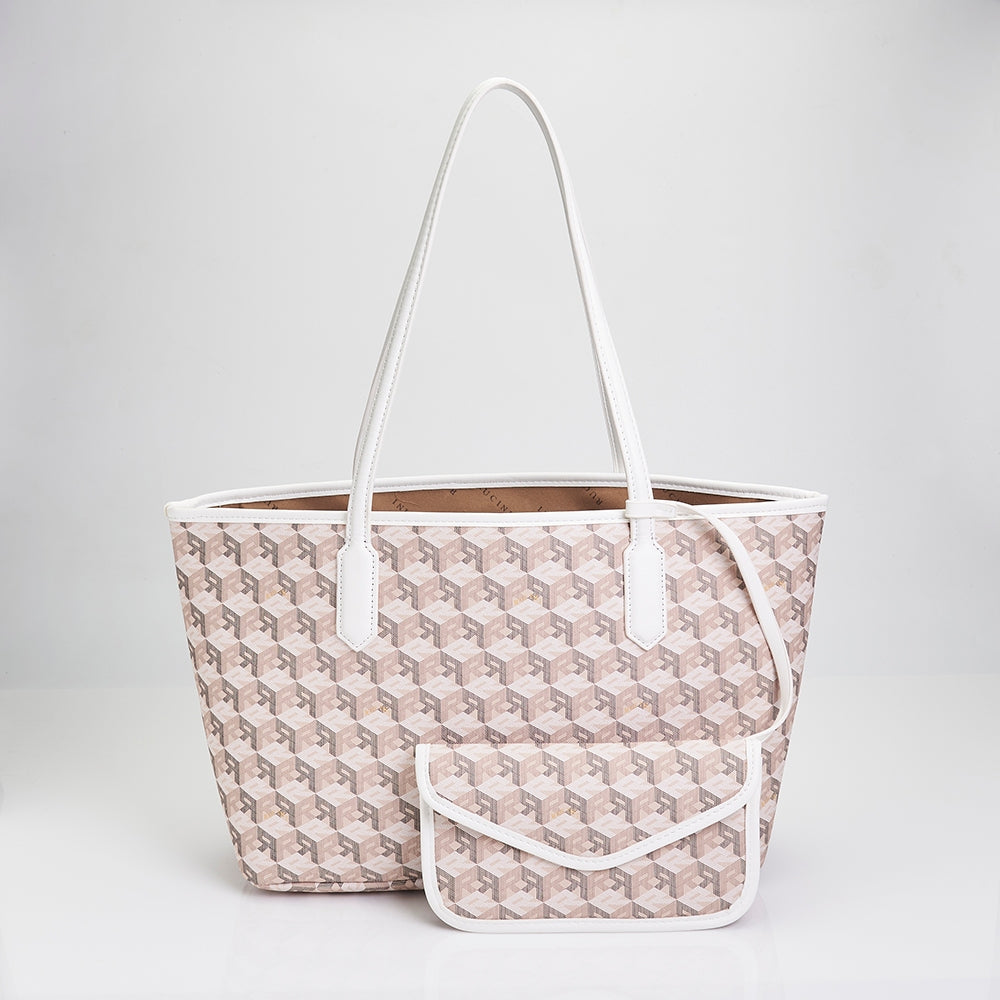 RUCINI Ladies Classic Monogram 2-in-1 Tote Bag Set RHC-HB1176