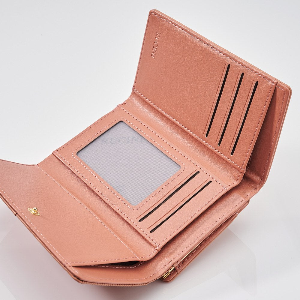 RUCINI Ladies Short Tri-Fold Wallet RLWL-LW031
