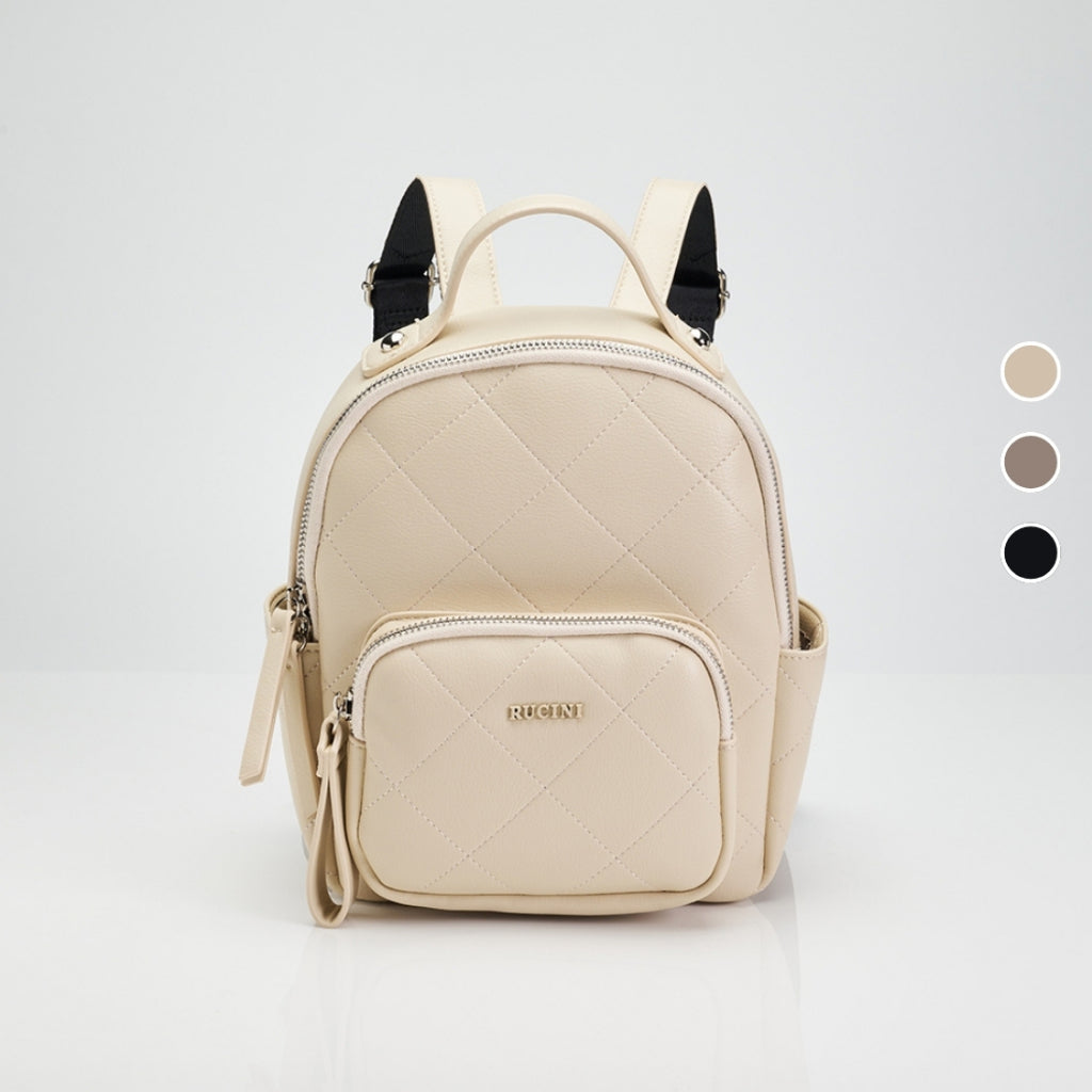 RUCINI Ladies Ivory Backpack RHB-HB1165
