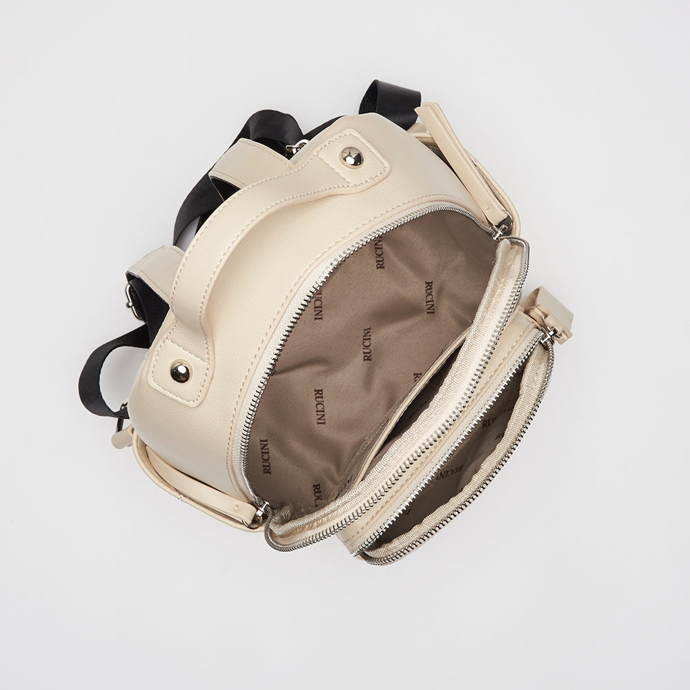 RUCINI Ladies Ivory Backpack RHB-HB1165