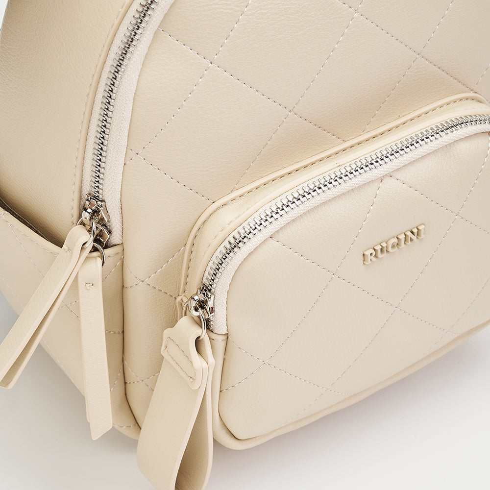RUCINI Ladies Ivory Backpack RHB-HB1165